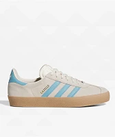 adidas Gazelle ADV Cream White, Blue & Gum Skate Shoes