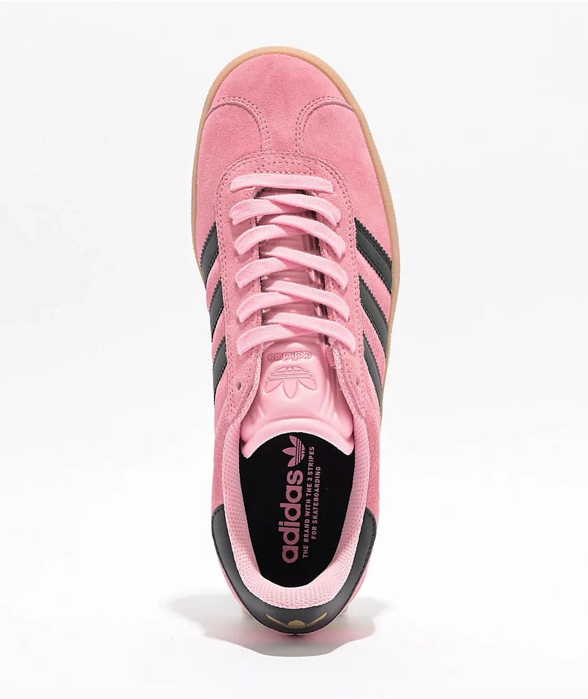 adidas Gazelle ADV Pink, Black, & Gum Skate Shoes