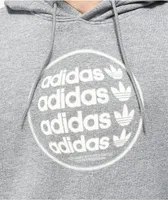 adidas Globe Graphic Heather Grey Hoodie