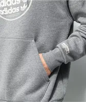 adidas Globe Graphic Heather Grey Hoodie