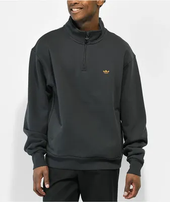 adidas Heavy Shmoofoil Grey Quarter Zip Sweatshirt