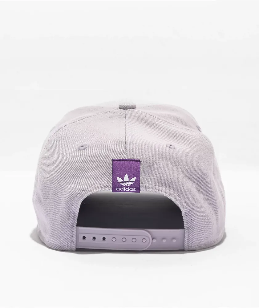 adidas Modern Camo Silver & Purple Snapback Hat