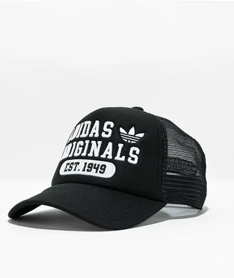adidas New Prep Black Trucker Hat