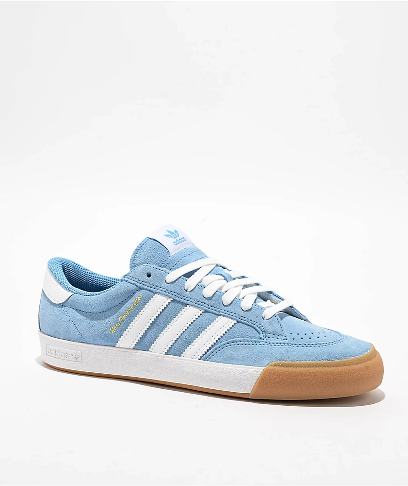 adidas Nora Light Blue, Cloud White & Gum Skate Shoes