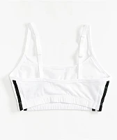 adidas Originals 3 Stripe White Bralette