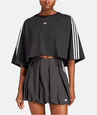 adidas Originals Adilenium Season 3 Black Boxy Crop T-Shirt