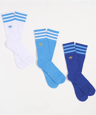 adidas Originals Argentina Roller 3 Pack Crew Socks