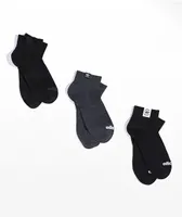 adidas Originals Black, White & Grey 3 Pack Ankle Socks