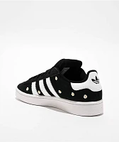 adidas Originals Campus 00s Flower Core Black & Cloud White Skate Shoes