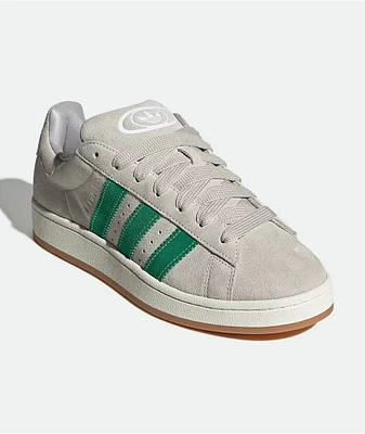 adidas Originals Campus 00s Grey One & Green Skate Shoes