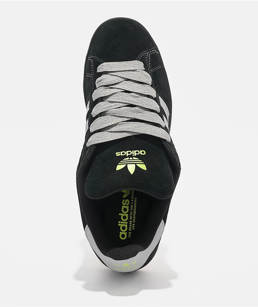 adidas Originals Campus 90's Core Black, Grey Two & Gold Metallic Skate Shoes