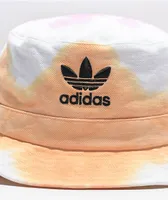 adidas Originals Color Wash Peach Tie Dye Bucket Hat