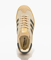 adidas Originals Gazelle Bold Cream White, Black & Sand Platform Shoes