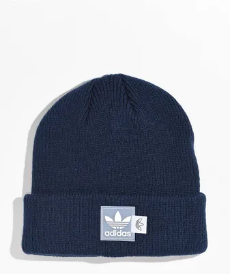 adidas Originals Layered Label Indigo Blue Beanie