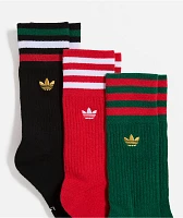 adidas Originals Mexico Roller 3 Pack Crew Socks