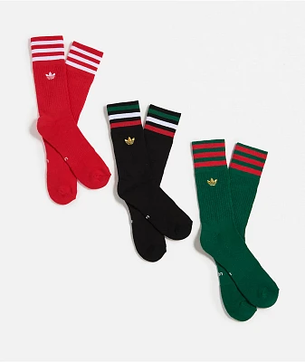adidas Originals Mexico Roller 3 Pack Crew Socks