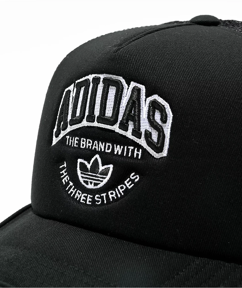 adidas Originals Rec League Black Trucker Hat