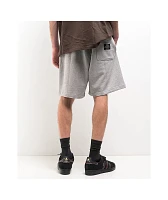 adidas Originals Shmoofoil Featherweight Heather Grey & Dark Brown Sweat Shorts