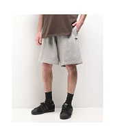 adidas Originals Shmoofoil Featherweight Heather Grey & Dark Brown Sweat Shorts