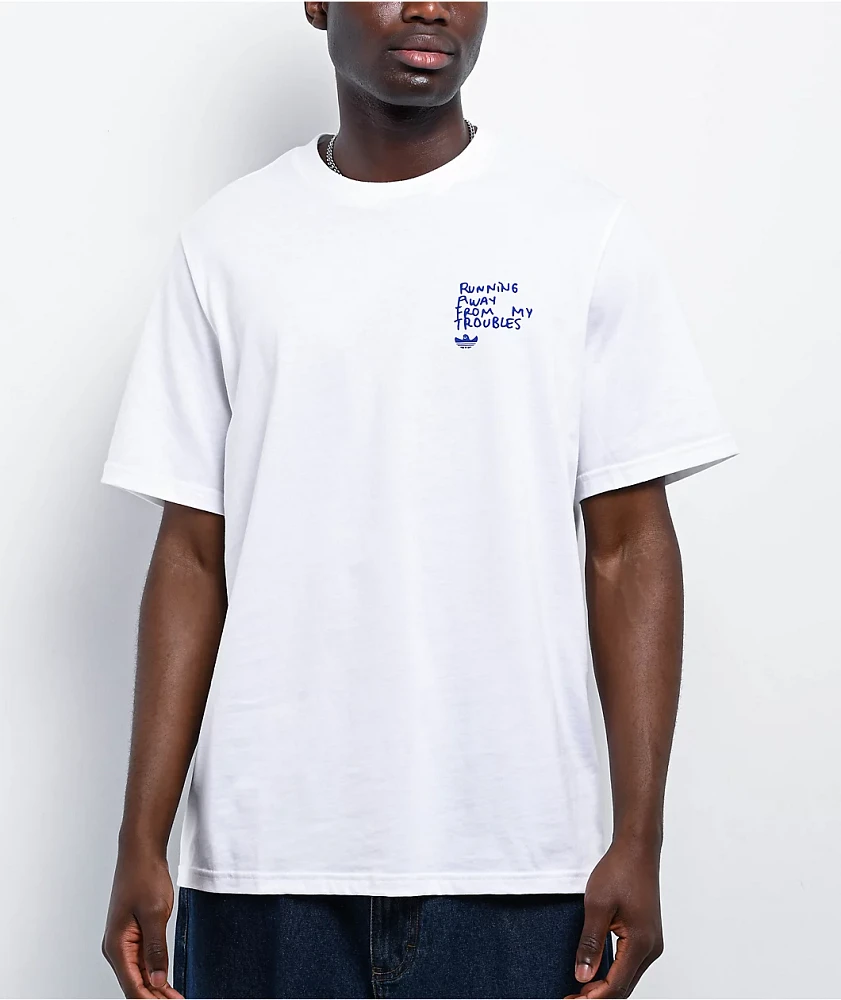 adidas Originals Shmoofoil I'm Fast White T-Shirt