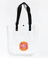 adidas Originals Simple White & Orange Tote Bag