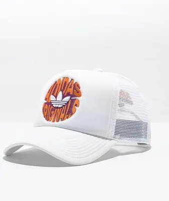 adidas Originals Spiral White Trucker Hat