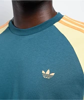 adidas Originals Superstar Green & Yellow Raglan T-Shirt