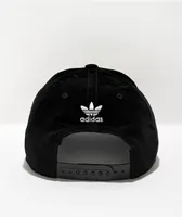adidas Originals Trefoil Precurve Plus Black Corduroy Snapback Hat