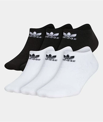 adidas Originals Trefoil White 6 Pack No Show Socks