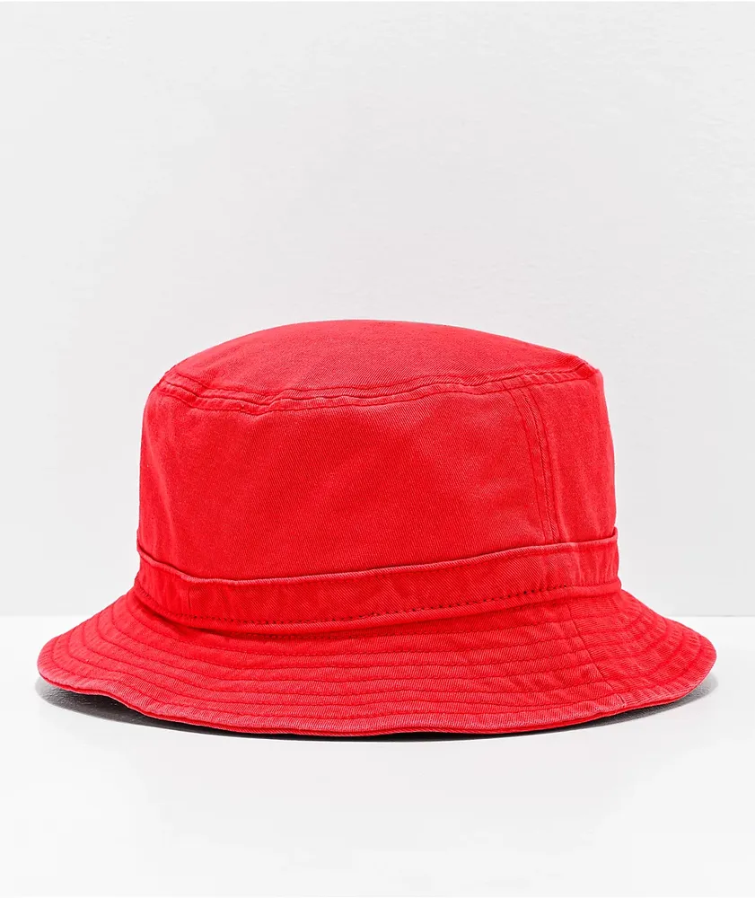adidas Originals Washed Red Bucket Hat