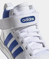 adidas Post Move Mid White & Royal Blue Skate Shoes