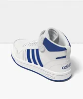 adidas Post Move Mid White & Royal Blue Skate Shoes