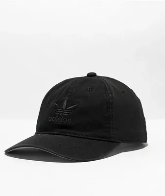 adidas Relaxed Black Strapback Hat