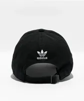 adidas Relaxed Mini Logo Black Strapback Hat