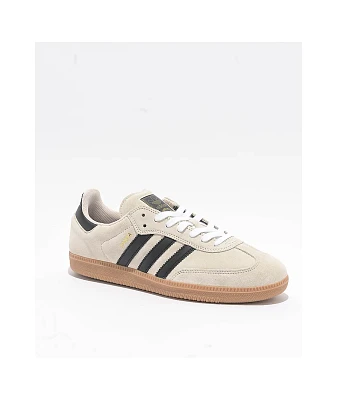 adidas Samba ADV Alumina, Core Black, & Gum Skate Shoes