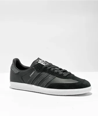 adidas Samba ADV Black & White Skate Shoes