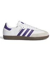 adidas Samba ADV Cloud White, Collegiate Purple & Gum Skate Shoes