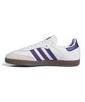 adidas Samba ADV Cloud White, Collegiate Purple & Gum Skate Shoes