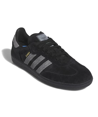 adidas Samba ADV Core Black, Grey Four & Gold Skate Shoes