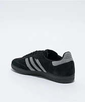 adidas Samba ADV Core Black, Grey Four & Gold Skate Shoes