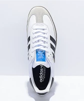 adidas Samba ADV White, Black & Gum Skate Shoes