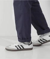 adidas Samba ADV White, Black & Gum Skate Shoes