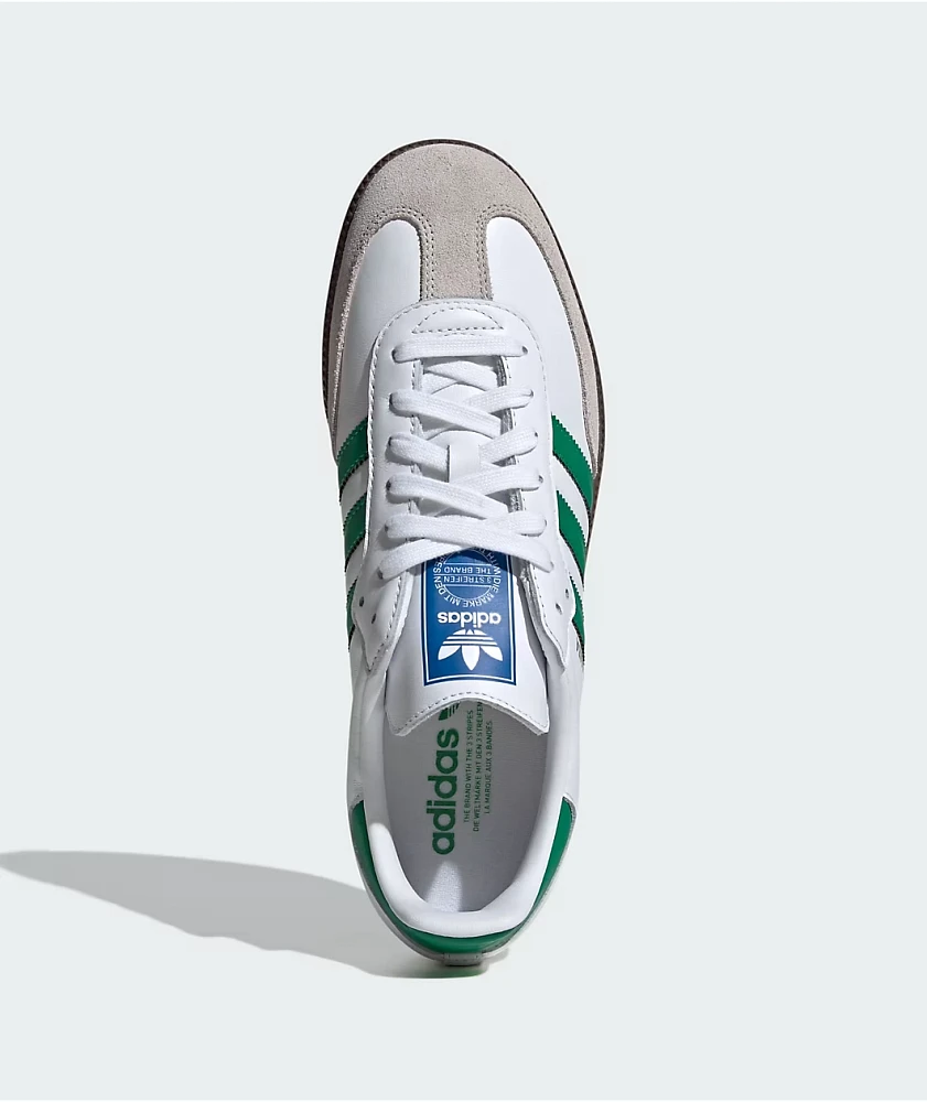 adidas Samba OG Cloud White & Green Shoes