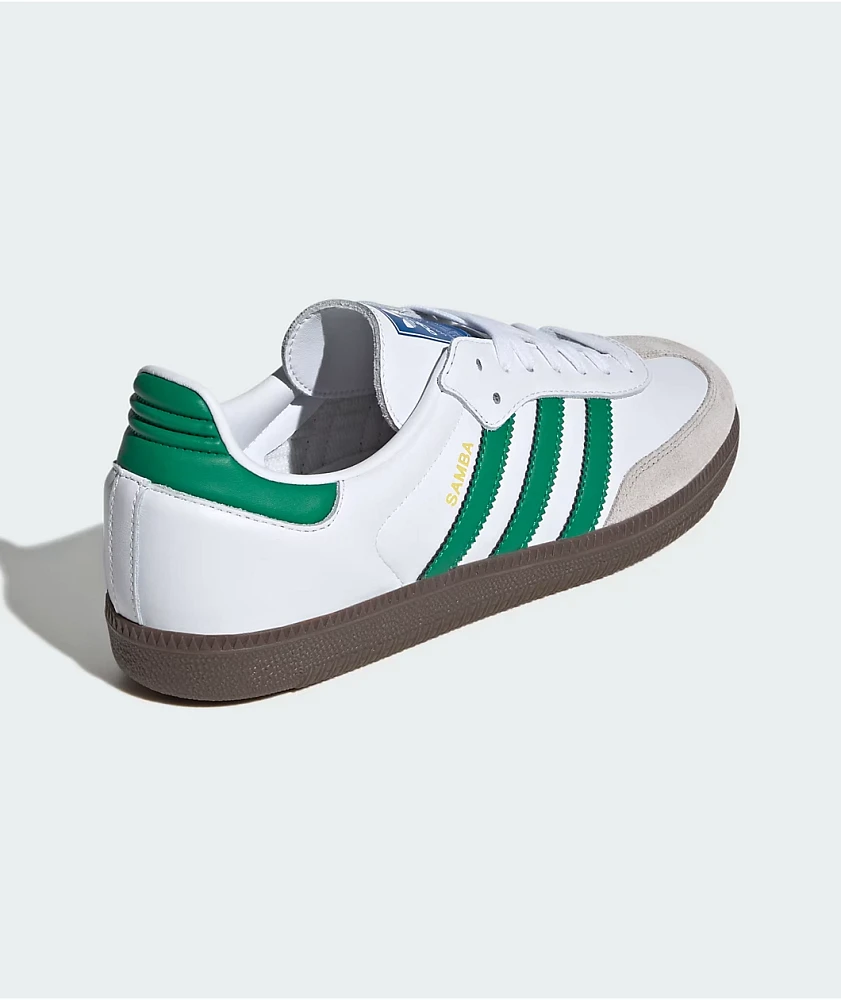 adidas Samba OG Cloud White & Green Shoes