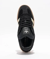 adidas Samba XLG Core Black & Gum Skate Shoes