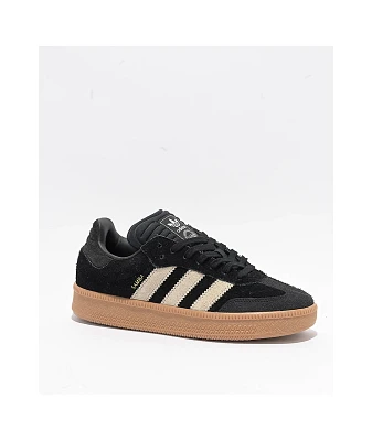 adidas Samba XLG Core Black & Gum Skate Shoes