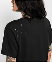 adidas Scribble Black Crop T-Shirt
