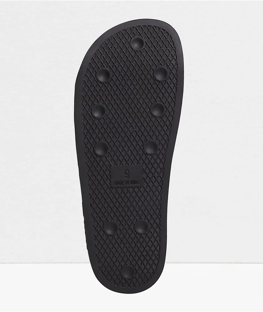 adidas Shmoofoil Black & White Slide Sandals