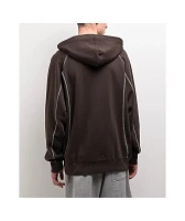 adidas Shmoofoil Dark Brown & Core White Featherweight Hoodie