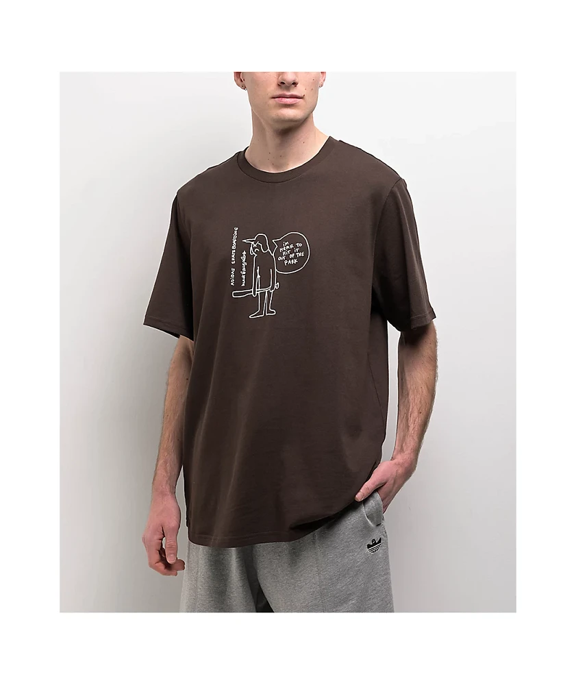 adidas Shmoofoil Out The Park Brown T-Shirt